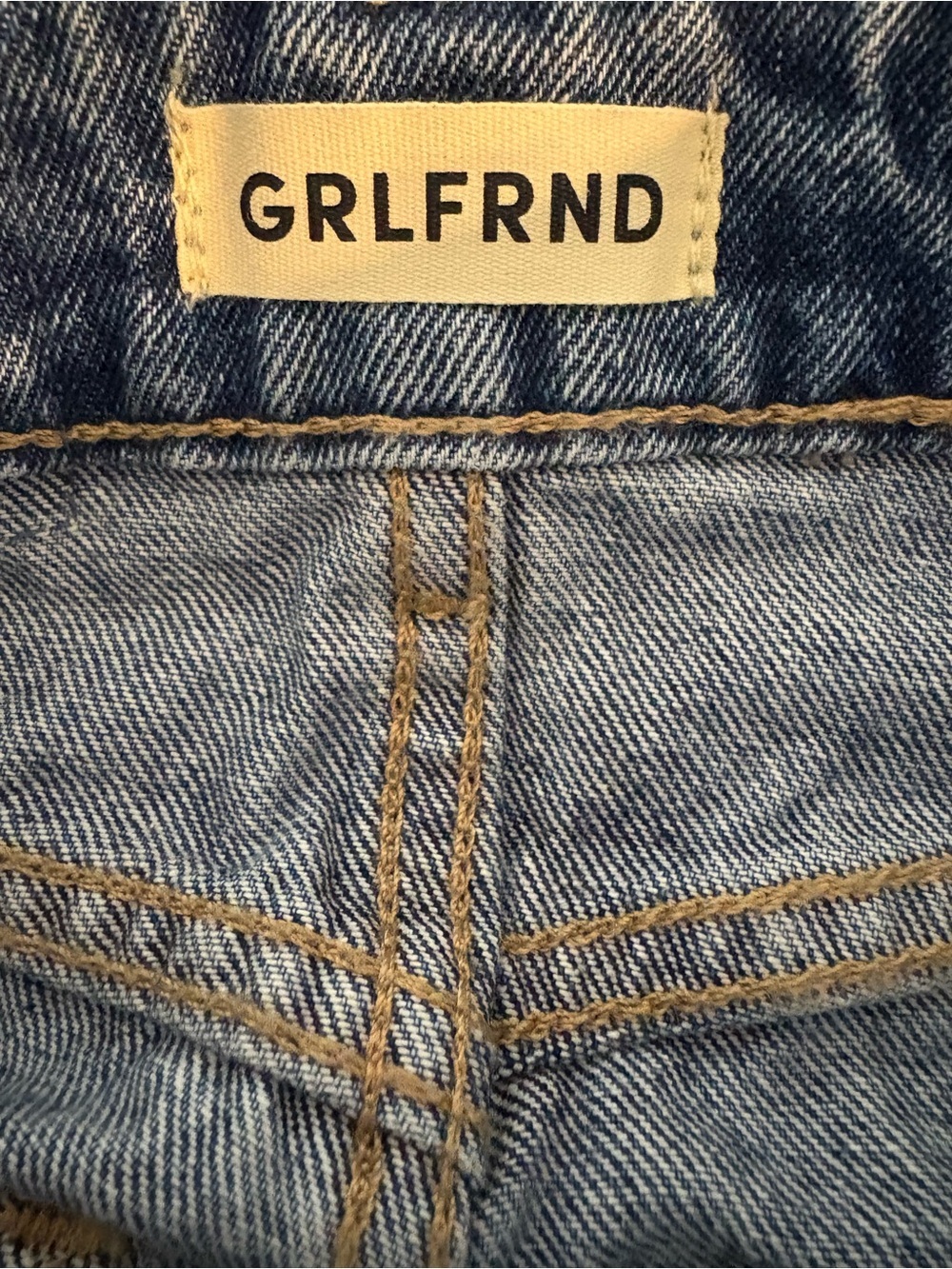 NEW GRLFRND Paola High Rise Barrel Leg Jeans Size 24 In Eaton Canyon - Picture 8 of 11